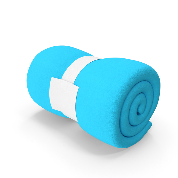 Rolled Blankets Blue Blank PNG & PSD Images