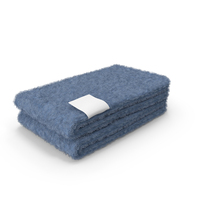 Blue Stacked Bath Mats PNG & PSD Images