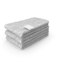 Stacked Bath Mats 3 Pile White PNG & PSD Images