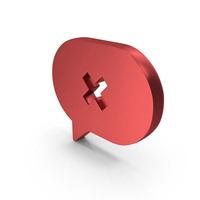 Messenger Chat Bubble Wrong Mark PNG & PSD Images