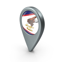 American Samoa Location With Flag PNG & PSD Images