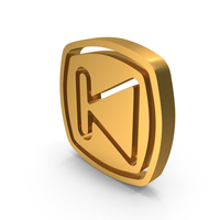 Gold Previous Track Play Symbol PNG & PSD Images