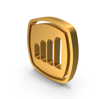 Gold 4 Bars Signal Symbol PNG & PSD Images