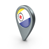 Bonaire Location With Flag PNG & PSD Images