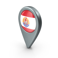 French Polynesia Location With Flag PNG & PSD Images