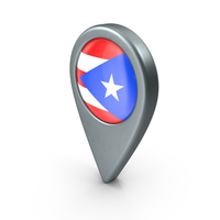 Puerto Rico Location With Flag PNG & PSD Images