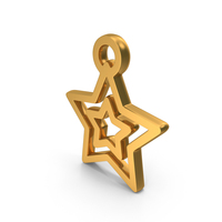 Christmas Decoration Star Icon Gold PNG & PSD Images