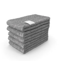Stacked Bath Mats 5 Pile Gray PNG & PSD Images