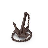 Anchor With Chain Segment PNG & PSD Images