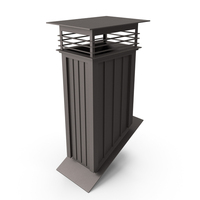 Square Metal Chimney Black Corner Base PNG & PSD Images