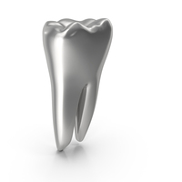 Silver Human Teeth Lower First Molar PNG & PSD Images