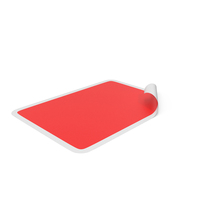 Red Rectangular Sticker PNG & PSD Images