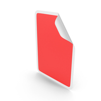 Red Rectangular Sticker PNG & PSD Images