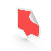 Sticker Rectangular Standing PNG & PSD Images