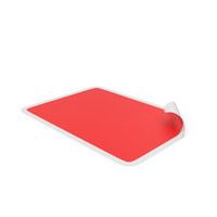 Red Rectangular Sticker PNG & PSD Images