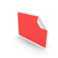 Red Rectangular Sticker PNG & PSD Images
