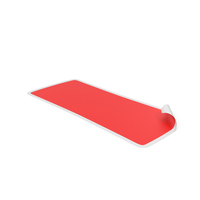 Red Rectangular Sticker PNG & PSD Images