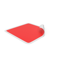 Red Square Sticker PNG & PSD Images