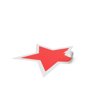 Red Star Sticker PNG & PSD Images