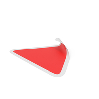 Red Triangular Sticker PNG & PSD Images