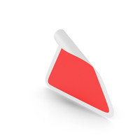 Red Triangular Sticker PNG & PSD Images