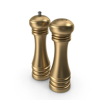 Gold Salt and Pepper Shakers PNG & PSD Images
