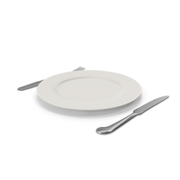 Cutlery Rules Fork Knife and Plate for Start PNG & PSD Images