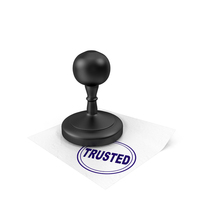 Cartoon Black Stamp Trusted PNG & PSD Images