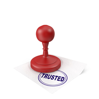 Cartoon Red Stamp Trusted PNG & PSD Images