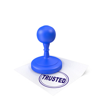 Cartoon Blue  Stamp Trusted PNG & PSD Images