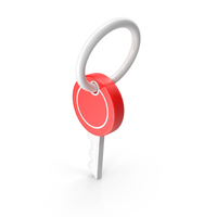 Cartoon Key Red PNG & PSD Images