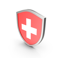 Switzerland Flag Shield PNG & PSD Images