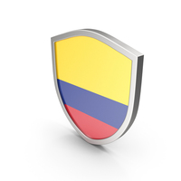 Colombia Flag Shield PNG & PSD Images