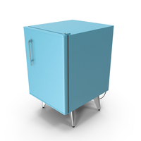 Retro Mini Fridge PNG & PSD Images