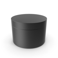 Cosmetic Jar Black PNG & PSD Images