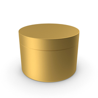 Cosmetic Jar Gold PNG & PSD Images