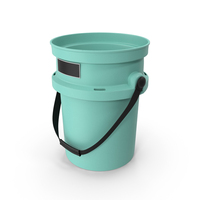 Clean Teal Bucket PNG & PSD Images