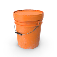 Dirty Orange Bucket PNG & PSD Images