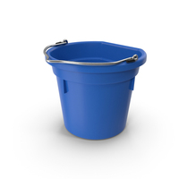 Clean Blue Bucket PNG & PSD Images