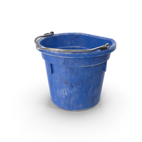 Dirty Blue Bucket PNG & PSD Images