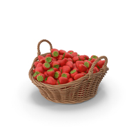 Basket of Strawberries PNG & PSD Images