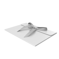 White Envelope With Bow Lying PNG & PSD Images