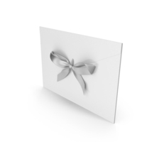 White Envelope With Bow PNG & PSD Images