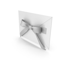 White Envelope With Bow PNG & PSD Images