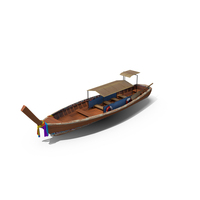 Traditional Thai Longtail Boat PNG & PSD Images