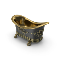 Bathtub with Standing Mixer Faucet PNG & PSD Images