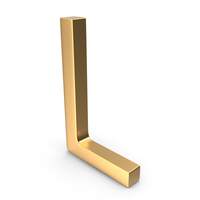 Gold Letter L PNG & PSD Images