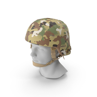 Advanced Combat Helmet Yellow Camo PNG & PSD Images