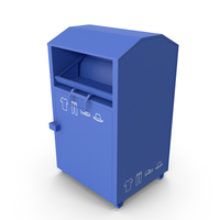 Clothing Drop Box Blue PNG & PSD Images