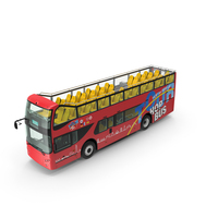 Double Decker Hop On Hop Off City Tour Bus PNG & PSD Images
